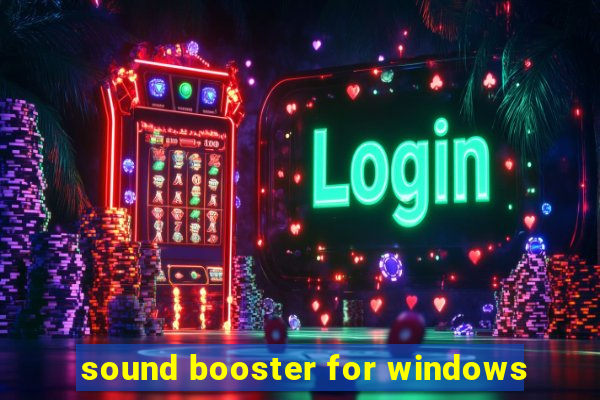 sound booster for windows